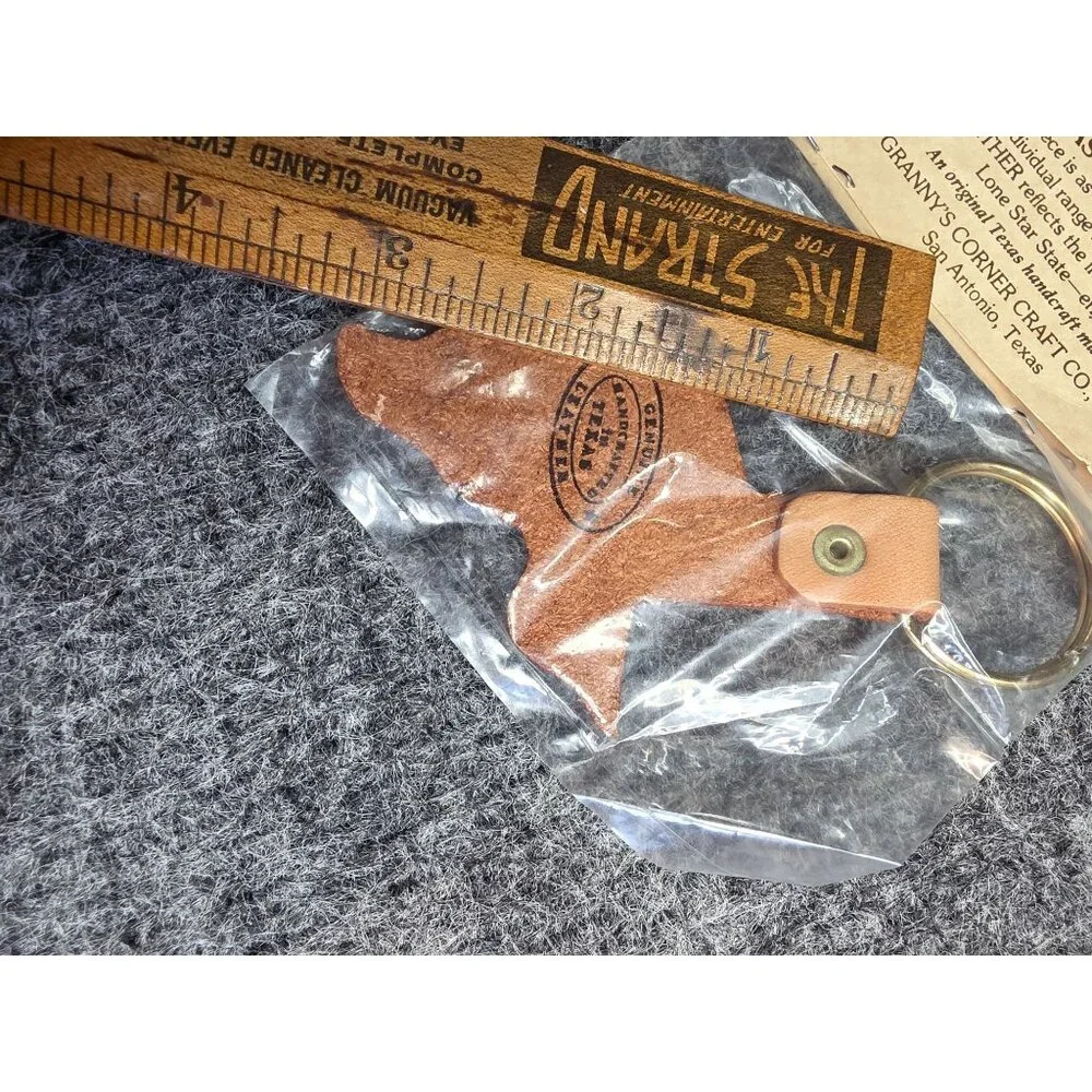 Texas Leather Key Holder Made in Texas Midland TX Petroleum Museum Design